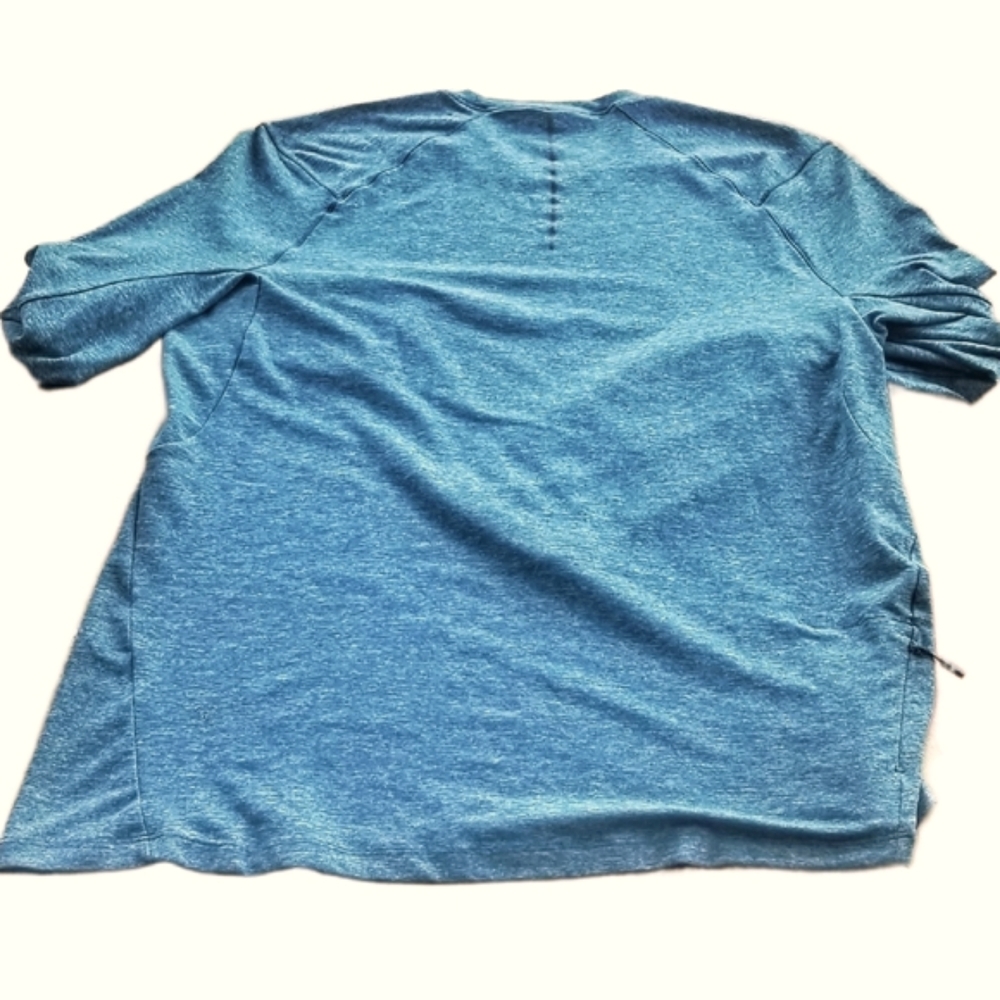 Lululemon \ Men's Surge Warm LS T Shirt /Large / Heathered Pewter Blue - Picture 6 of 8